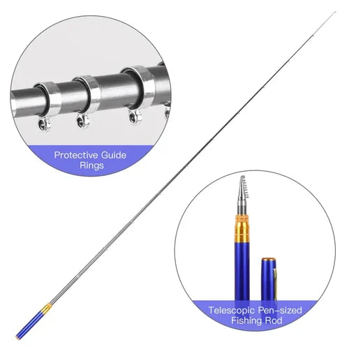 Martin Fishing™ Pocket size fishing rod