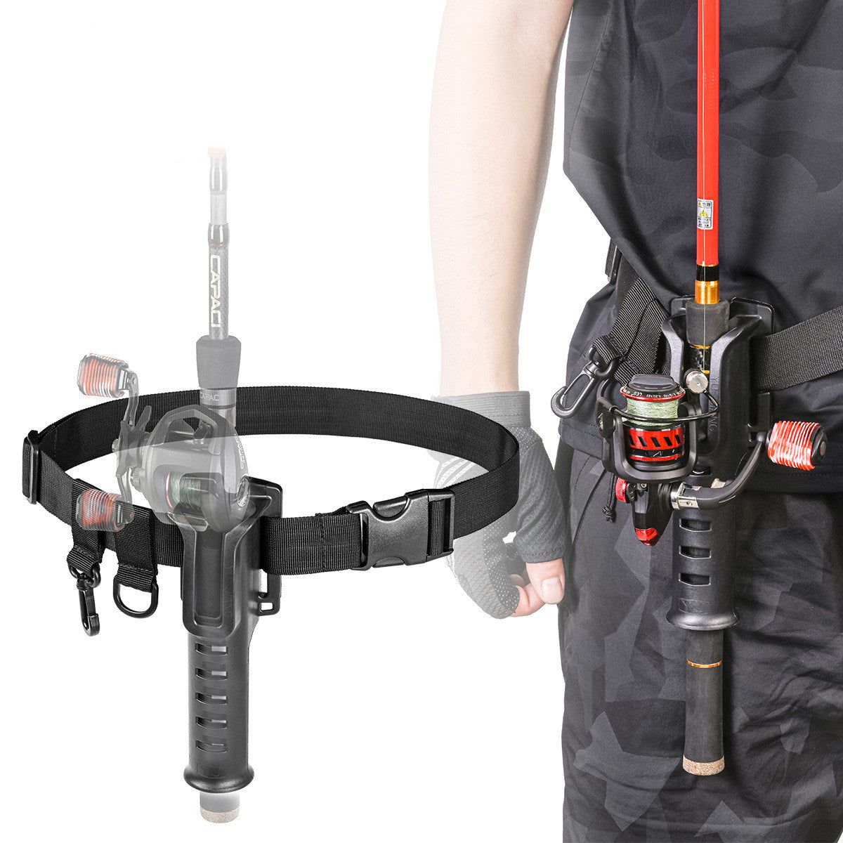 Martin Fishing™ Fishing Rod Waist Holder Belt